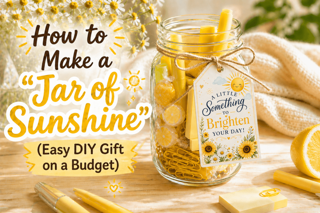 budget-friendly gift idea, a “Jar of Sunshine” is one of the easiest and most meaningful options you can make