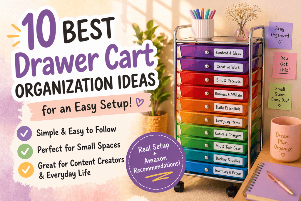 Read more about the article 10 Best Drawer Cart Organization Ideas for an Easy Setup