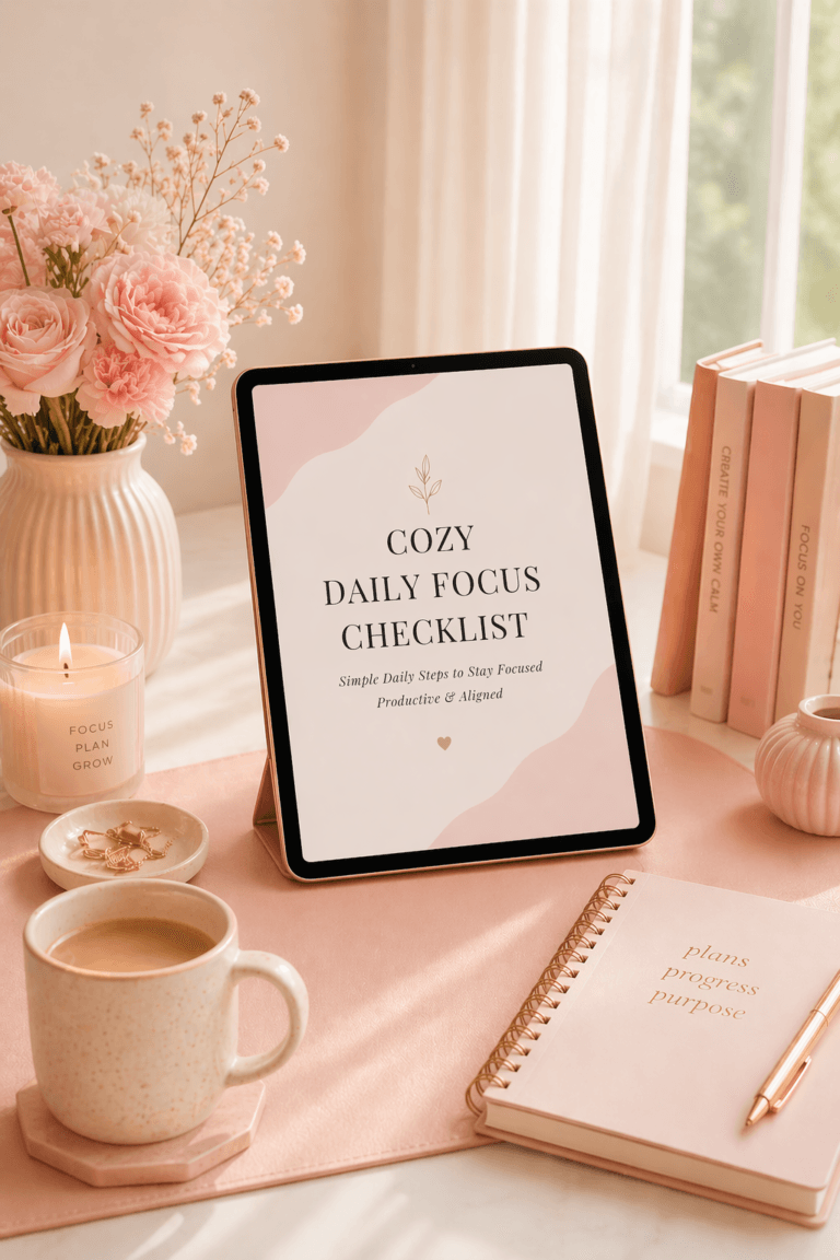 Freebie Cozy Daily Focuc Checklist