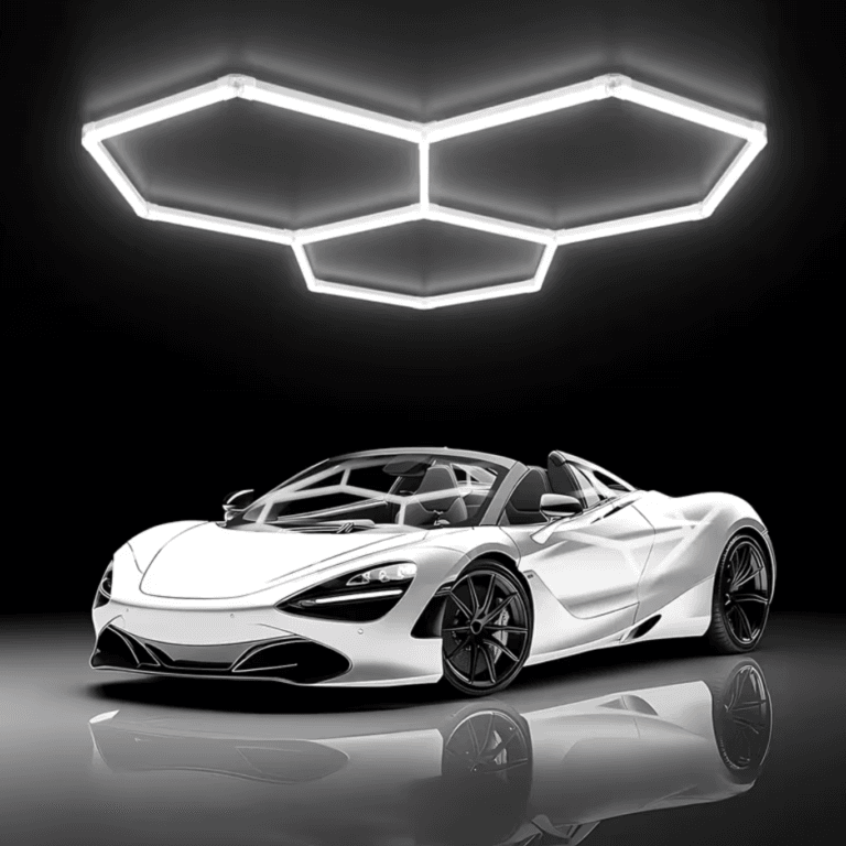 Hexagon Garage Lights Daylight